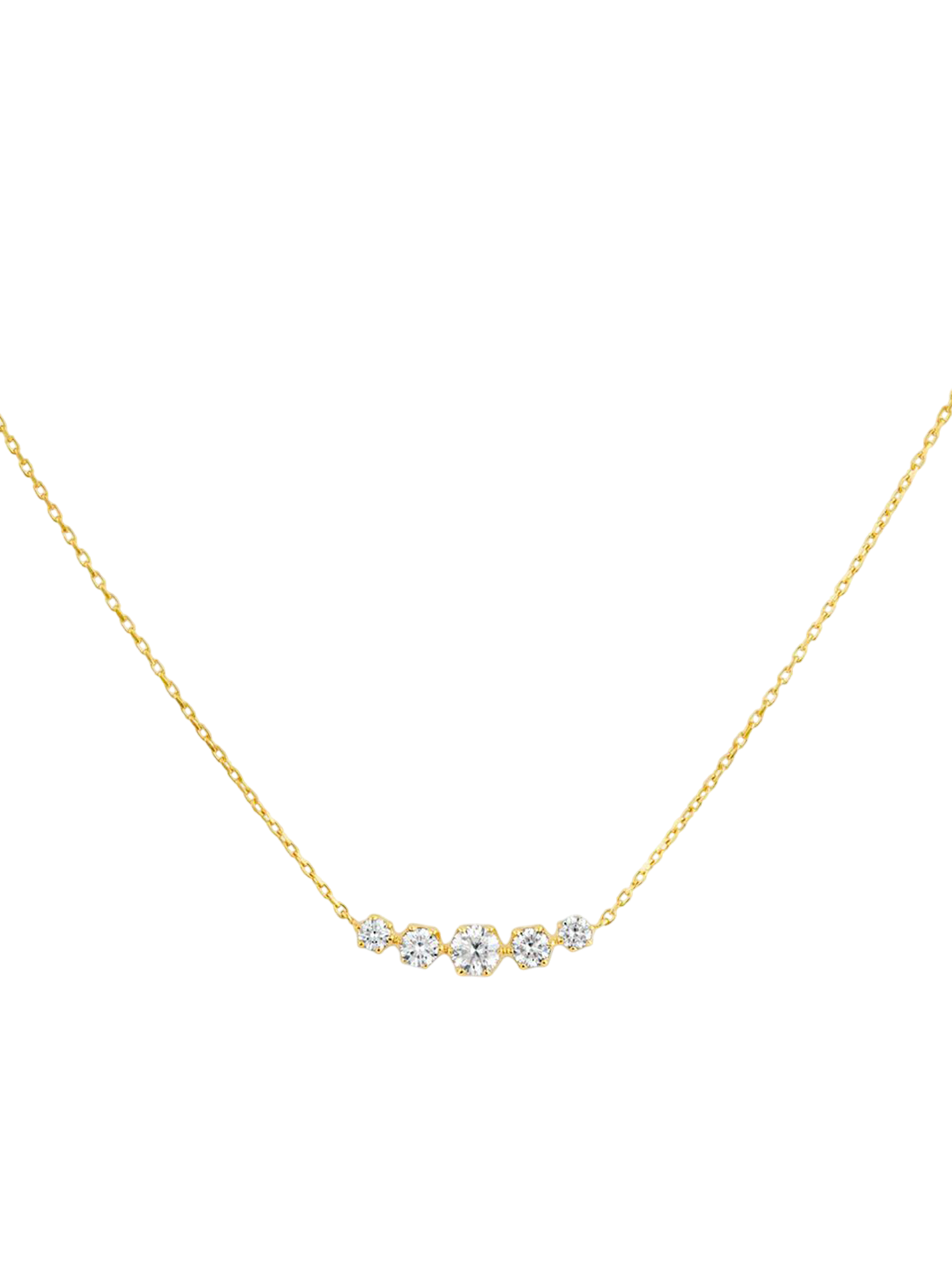 Elyhara diamond scoop necklace